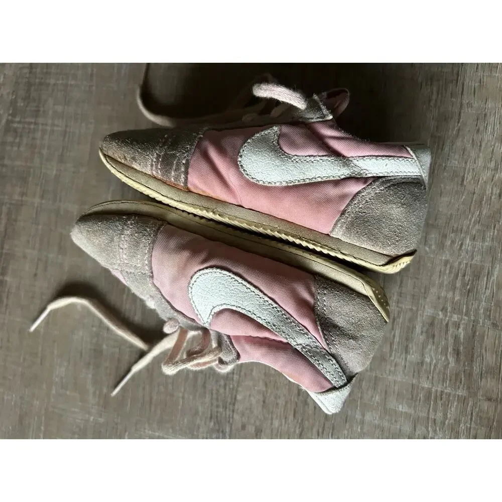 Vintage Nike Baby Toddlers Sneakers Pink White Shoes 6.5 Cortez 850507 80s - Picture 4 of 15